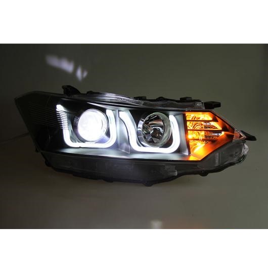 ヘッド ランプ 適用: トヨタ ヤリス ヴィッツ ヘッドライト 2014-2016 ヤリス ヴィッツ L LED ヘッドライト LED DRL HID バイキセノン ロー ビームバルブなし AL-OO-8427 AL_2