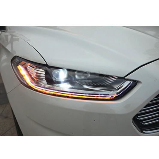 適用: フォード/FORD フュージョン ヘッドライト 2013-2017 モンデオ LED ヘッド ランプ H7 D2H HID ダイナミック シグナル バイキセノン LED ビーム アクセサリー ロー ビームバルブなし AL-OO-8447 AL