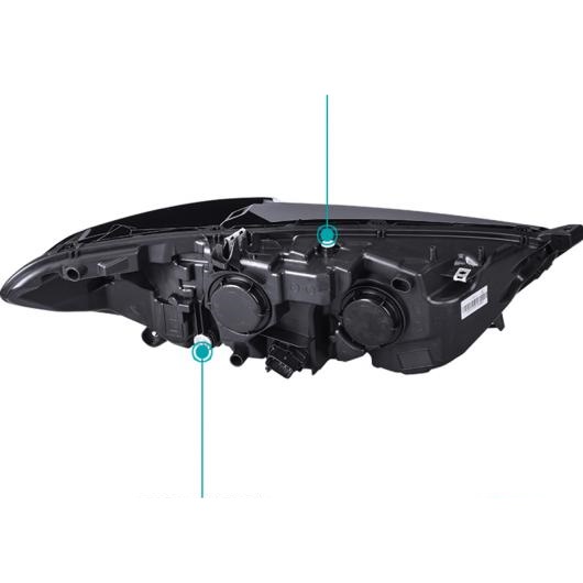 適用: フォード/FORD フュージョン ヘッドライト 2013-2017 モンデオ LED ヘッド ランプ H7 D2H HID ダイナミック シグナル バイキセノン LED ビーム アクセサリー ロー ビームバルブなし AL-OO-8447 AL_1