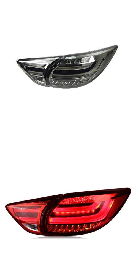 適用: マツダ CX-5 テールライト 2013-2018 マツダ CX-5 LED テール ランプ リア ランプ DRL+ブレーキ+パーク+シグナル LED ライト ブラック・レッド AL-OO-8459 AL
