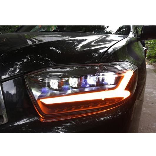 ヘッド ランプ 適用: トヨタ ハイランダー 2009-2011 ヘッドライト オール LED ヘッドライト LED DRL ダイナミック シグナル エンジェル アイ アクセサリー オール LED オール LED AL-OO-8483 AL_1