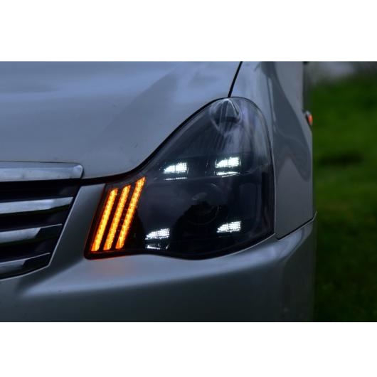 適用: シルフ ヘッドライト 2007-2011 セントラ LED ヘッドライト LED DRL BI LED レンズ ハイ ロー ビーム パーキング オール LED AL-OO-8490 AL_2