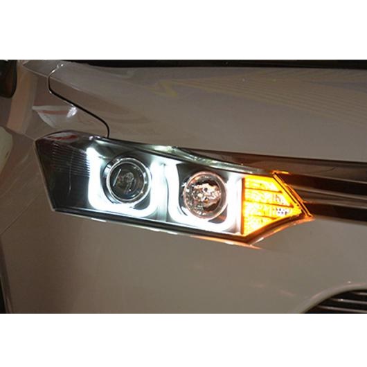 適用: トヨタ ヴィオス ヘッドライト U エンジェルアイ 2013-2016 トヨタ ヴィオス LED ライト バー Q5 バイキセノン レンズ LED バルブ プロジェクター ロー ビームバルブなし AL-OO-8497 AL
