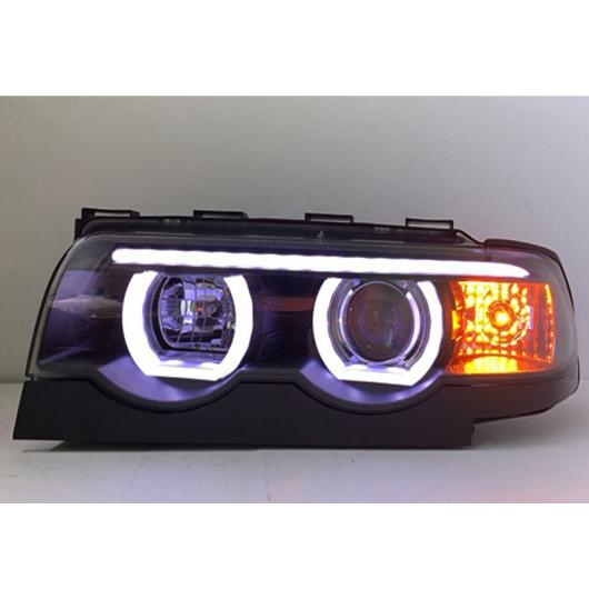 適用: BMW E38 ヘッドライト 1998-2002 E38 LED ヘッドライト DRL バイキセノン レンズ ハイ ロー ビーム パーキング HID フォグランプ ロー ビームバルブなし AL-OO-8509 AL
