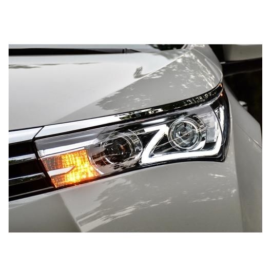 ヘッド ランプ 適用: トヨタ カローラ ヘッドライト 2014-2017 LED ヘッドライト バイキセノン LED DRL ヘッドライト アセンブリ ハロゲン ヘッドライト AL-OO-8516 AL_1