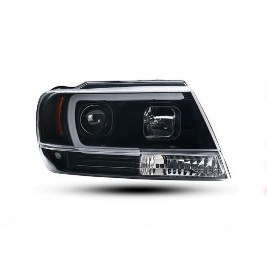 ヘッド ランプ ケース 適用: ジープ/JEEP グランド チェロキー/CHEROKEE LED ヘッドライト 1999-2004 LED ヘッドライト H7 D2H HID エンジェル アイ バイキセノン BE バルブなし AL-OO-8538 AL_2