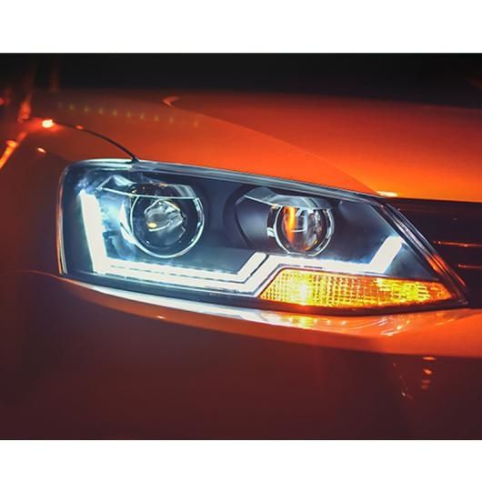 2ピース スタイル LED ヘッドライト 適用: VW ジェッタ 2011-2017 ジェッタ ヘッド ランプ LED レンズ ダブル ビーム H7 HID キセノン バイキセノン レンズ 4300K〜8000K AL-OO-8592 AL