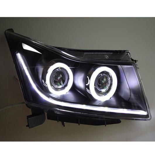 ヘッド ランプ 適用: クルーズ LED ヘッドライト 2009-2015 エンジェル アイ LED DRL HID キット バイキセノン レンズ ロー ビーム 4300K〜8000K AL-OO-8665 AL