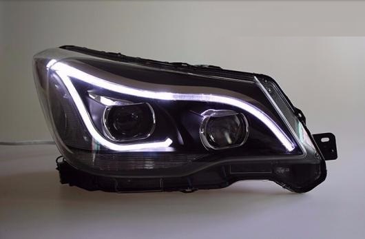 ヘッド ランプ 適用: スバル フォレスター ヘッドライト 2013-2016 LED ヘッドライト DRL H7 D2H HID オプション エンジェル アイ バイキセノン ビーム 4300K〜8000K AL-OO-8689 AL_1