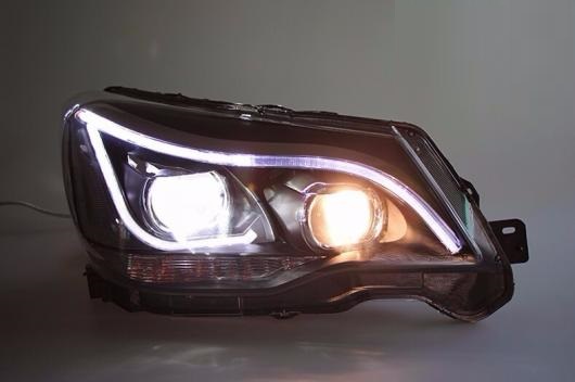 ヘッド ランプ 適用: スバル フォレスター ヘッドライト 2013-2016 LED ヘッドライト DRL H7 D2H HID オプション エンジェル アイ バイキセノン ビーム 4300K〜8000K AL-OO-8689 AL_3