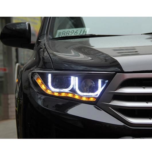 適用: トヨタ ハイランダー 2012-2014 ヘッドライト LED ヘッドライト DRL レンズ ダブル ビーム HID キセノン 4300K〜8000K AL-OO-8696 AL