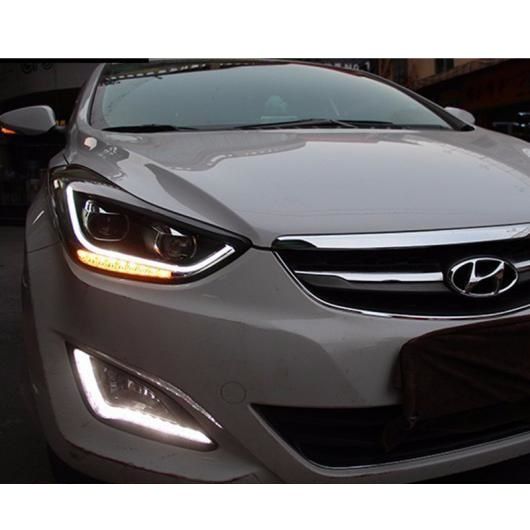 適用: ヒュンダイ/現代/HYUNDAI エラントラ ヘッドライト 2012-2016 LED ヘッドライト DRL バイキセノン レンズ ハイ ロー ビーム パーキング フォグランプ 4300K〜8000K AL-OO-8698 AL
