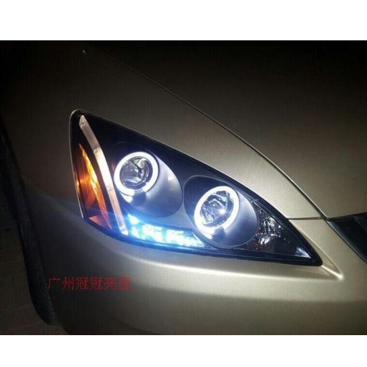 ヘッドライト ヘッド ランプ 適用: ホンダ アコード ヘッドライト 2003-2007 LED ヘッドライト DRL HID キセノン バイキセノン レンズ フロント ライト 4300K〜8000K AL-OO-8733 AL
