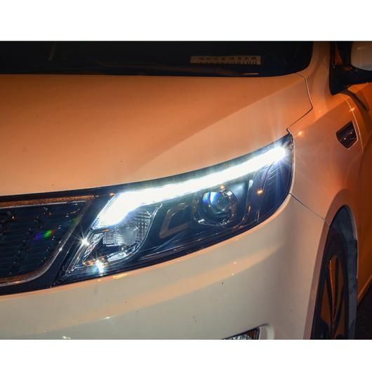 ヘッド ランプ ケース 適用: 起亜 リオ ヘッドライト 2011-2014 LED K2 ヘッドライト デイタイムランニングライト バイキセノン レンズ キセノン ロー ビーム 4300K〜8000K AL-OO-8754 AL