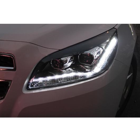 ヘッドライト 適用: シボレー/CHEVROLET マリブ ヘッドライト 2012-2014 LED DRL ランニング ライト バイキセノン ビーム フォグ ライト エンジェルアイ 4300K〜8000K AL-OO-8758 AL