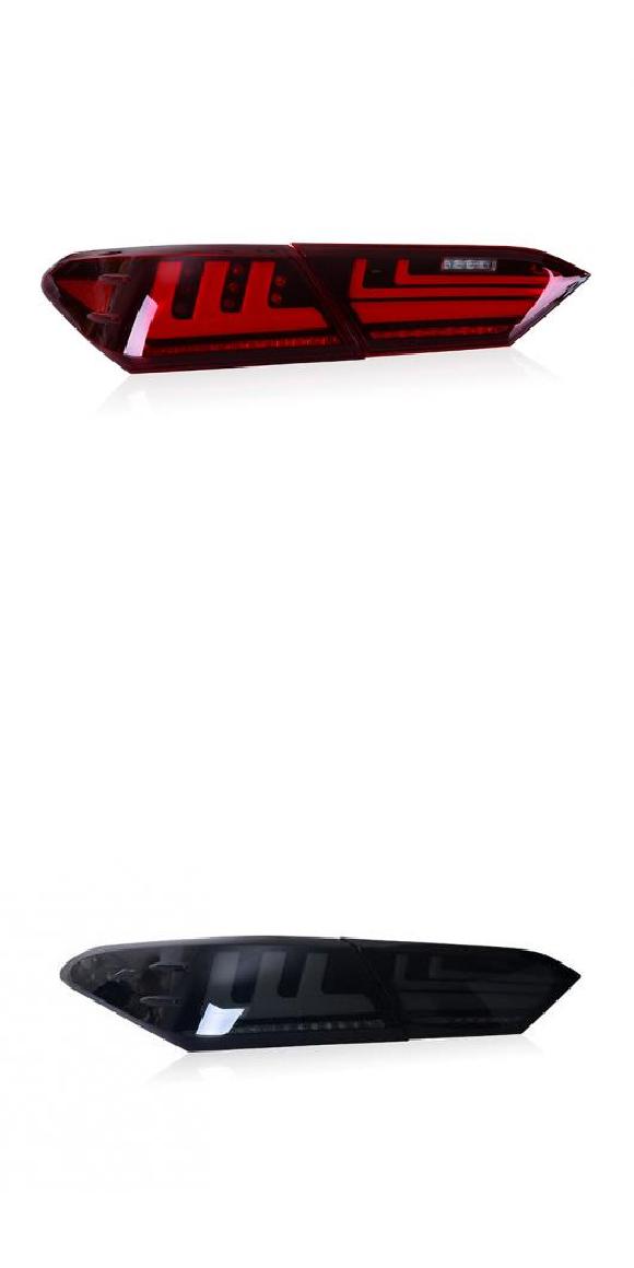 適用: テール ライト 2017 2018 トヨタ カムリ V70 LED リア ライト フォグ ライト リア ランプ DRL ブレーキ+パーク+ダイナミック ウインカー レッド・スモーク AL-OO-8778 AL