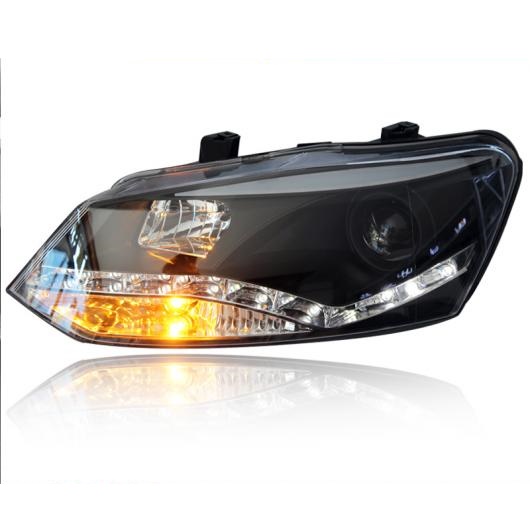 ケース 適用: VW ポロ 2011-2013 ヘッドライト LED ヘッドライト DRL レンズ ダブル ビーム HID キセノン 4300K〜8000K AL-OO-8829 AL