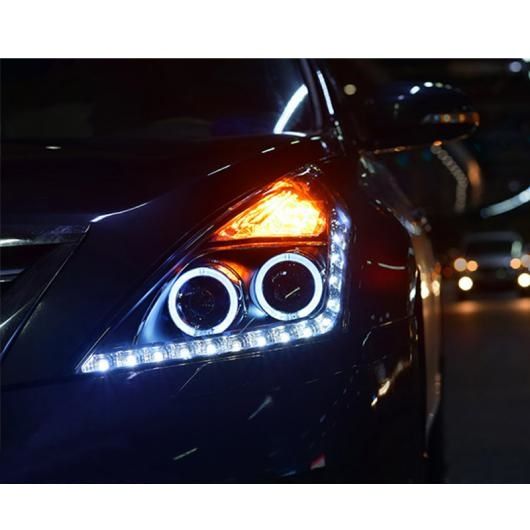 適用: 日産 ティアナ ヘッドライト 2008-2011 ティアナ LED ヘッドライト DRL バイキセノン レンズ ハイ ロー ビーム パーキング フォグランプ 3000K〜8000K AL-OO-8863 AL