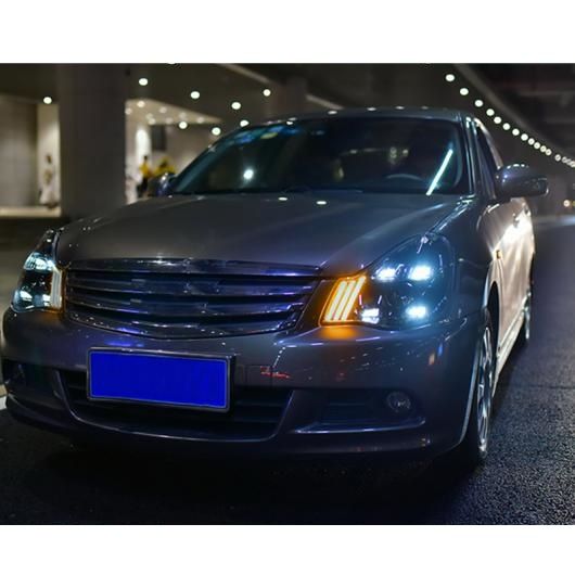適用: シルフ ヘッドライト 2007-2011 セントラ LED ヘッドライト LED DRL BI LED レンズ ハイ ロー ビーム パーキング オール LED AL-OO-8893 AL