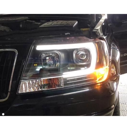 適用: ジープ/JEEP グランド チェロキー/CHEROKEE 1999-2004 LED ヘッドライト キセノン HID フロント ライト グランド チェロキー/CHEROKEE LED DRL ヘッドライト 4300K〜6000K AL-OO-8929 AL