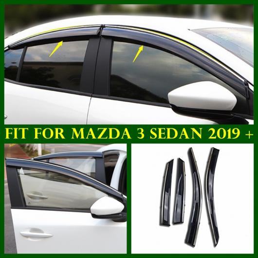 ウインドウ バイザー 吹き出し口 シェード レイン/サン/ウィンド ガード デフレクタ カバー キット 適用: MAZDA3 2019-2022 エクステリア AL-OO-9005 AL 29,920円