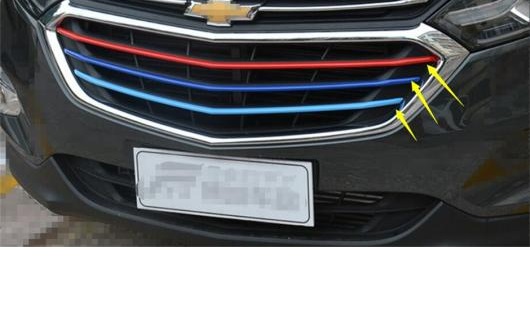 フロント セントラル グリル グリル プロテクター シル プレート 装飾 ストライプ カバー トリム 適用: シボレー/CHEVROLET タイプB AL-OO-9008 AL_2
