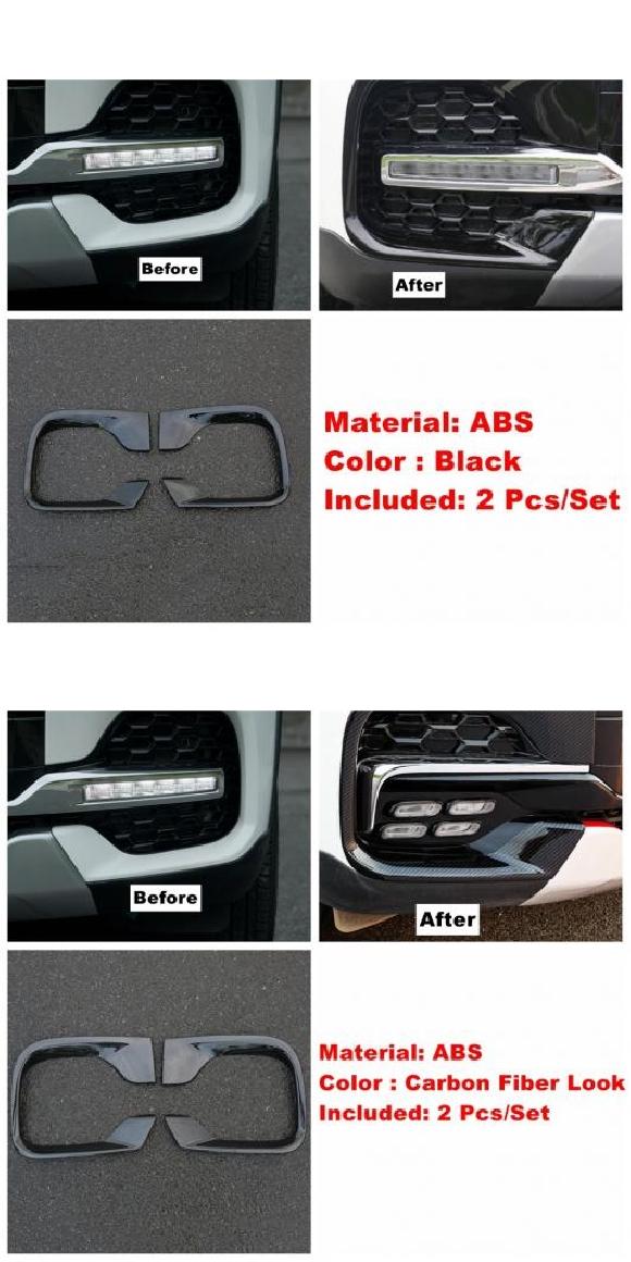 エクステリア キット フロント フォグ ヘッド ランプ デイタイム ランニング ライト フレーム カバー トリム 適用: 奇瑞汽車 タイプA・タイプC AL-OO-9088 ALの通販は