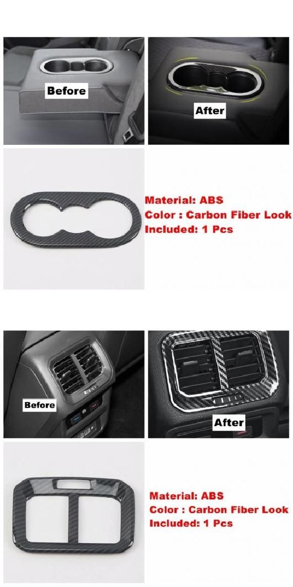 ダッシュボード エア AC ドア スピーカー リフト ボタン パネル カバー トリム 適用: VW ティグアン MK2 2016-2022 カーボン調 タイプF・タイプO AL-OO-9166 AL