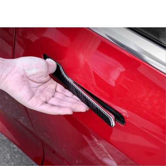 アウトサイド ドア プル ドアノブ ハンドル キャップ カバー トリム 適用: テスラ/TESLA モデル 3 2018-2021 カーボン調 アクセサリー AL-OO-9169 ALの通販は