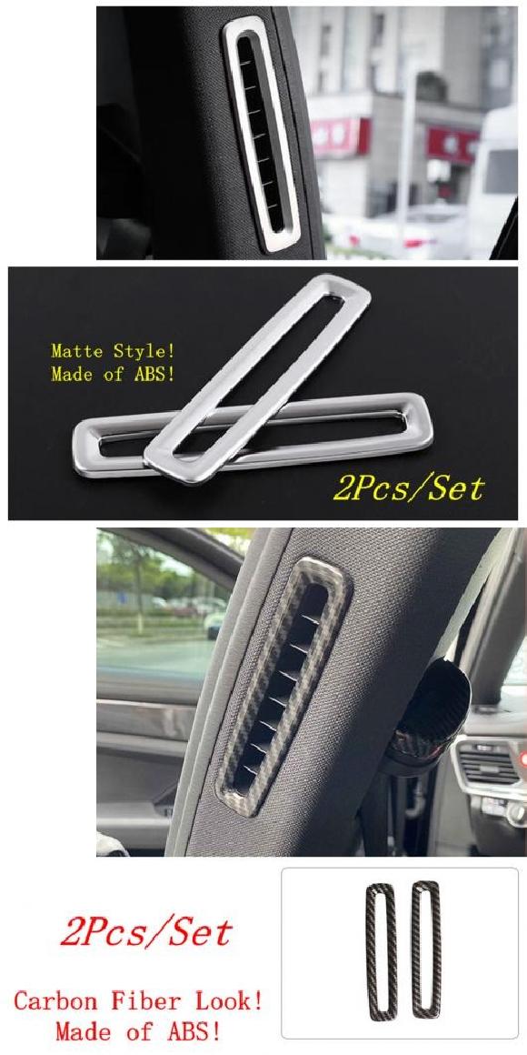 ピラー B エアコン AC 吹き出し口 カバー トリム 適用: ポルシェ/PORSCHE パナメーラ 971 2014-2020 /カーボンファイバー ABS マット・カーボン調 AL-OO-9358 AL