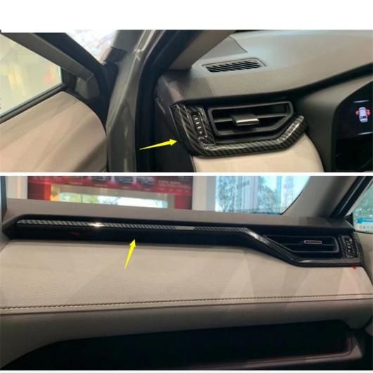 ABS センター コントロール ダッシュボード INSTRUMEN パネル ストリップ カバー トリム 適用: トヨタ RAV4 RAV 4 2019 2020 2021 インテリア 右ハンドル車 AL-OO-9576 AL_2