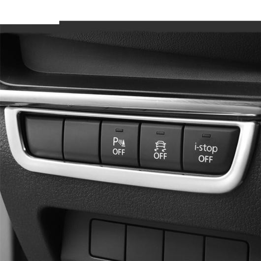 シルバー ステンレス スチール アクセサリー エア AC 吹き出し口/ヘッド ライト ボタン/カップホルダー カバー トリム 適用: MAZDA3 2019-2022 モデル C・モデル I AL-OO-9589 ALの通販は