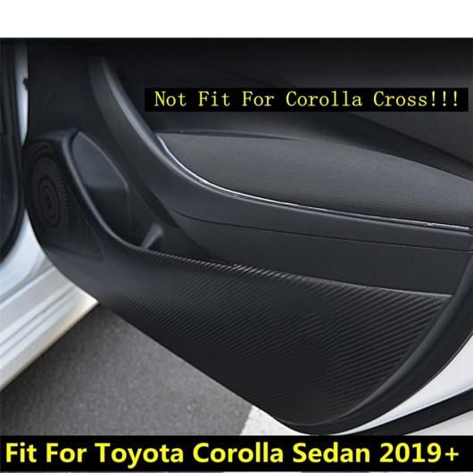 適用: トヨタ カローラ セダン 2019-2021 サイド ドア アンチ キック パッド フィルム 保護 装飾 カバー トリム アクセサリー インテリア キット AL-OO-9667 AL