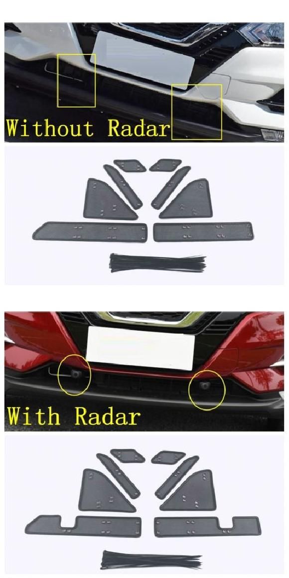 ミドル INSECT SCREENING メッシュ フロント グリル ネット アンチ-蚊 ダスト アクセサリー 適用: 日産 キャシュカイ J11 2018 2019 2020 レーダーなし・レーダー AL-OO-9735 ALの通販は