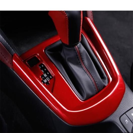 ダッシュボード AC カップホルダー ステアリング ホイール ギア パネル カバー トリム ABS レッド インテリア アクセサリー 適用: マツダ CX-3 CX3 2016-2021 モデル B AL-OO-9744 AL_3