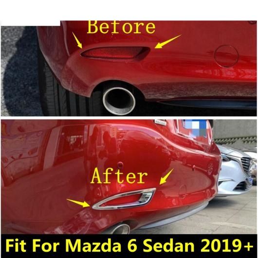 ABS クローム リア テール フォグライト フォグライト ランプ フレーム モールディング カバー キット トリム エクステリア アクセサリー 適用: MAZDA6 セダン 2019 2020 AL-OO-9764 ALの通販は