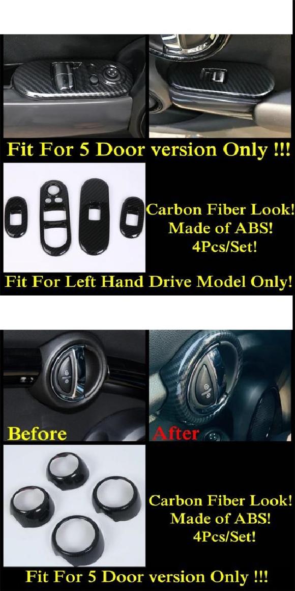 ハンドル ボウル ステアリング ホイール フレーム ダッシュボード エア AC カバー トリム カーボンファイバー アクセサリー 適用: ミニ クーパー S F55 F56 F57 2014-2020 タイプB・タイプH AL-PP-0036 ALの通販は 12,527円