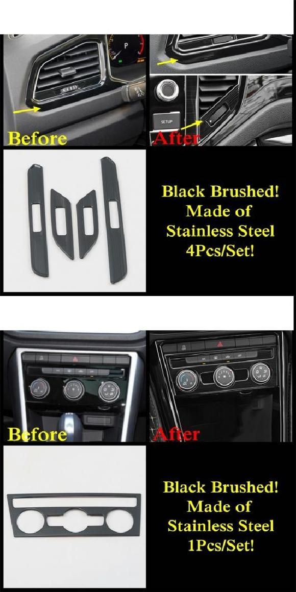 適用: フォルクスワーゲン/VOLKSWAGEN T-ROC 2018-2021 スピーカー ハンドル ボウル ギア パネル ダッシュボード ストリップ カバー キット トリム ステンレス スチール タイプC・タイプE AL-PP-0061 ALの通販は 8,580円