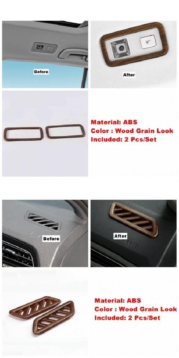 通気口 リード ライト リフト ボタン パネル カバー トリム 適用: VW フォルクスワーゲン/VOLKSWAGEN T-ROC 2018-2021 アクセサリー インテリア 木目調 E・J AL-PP-0067 AL