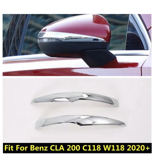 ABS クローム アクセサリー 適用: メルセデス・ベンツ CLA 200 C118 W118 2020-2022 バックミラー ミラー ストリップ インテリア カバー キット トリム エクステリア AL-PP-0126 ALの通販は 7,699円