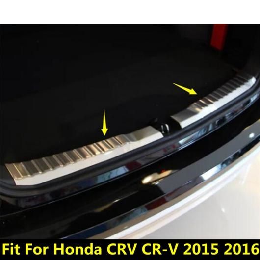 ステンレス スチール リア トランク スカッフ プレート ドア シル ガード プロテクター カバー トリム 適用: ホンダ CRV CR-V 2015 2016 アクセサリー 2ピース/セット AL-PP-0159 AL