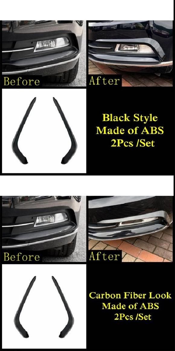 カーボンファイバー ブラック ヘッドライト アイリッド アイブロー カバー ステッカー トリム 適用: フォルクスワーゲン/VOLKSWAGEN VW パサート B8 2016-2019 ヘッドランプ ブラック・カーボン調 AL-PP-0178 AL