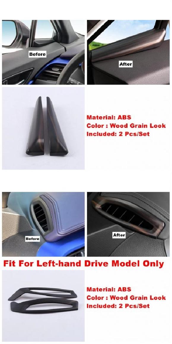 AL インテリア アクセサリー リード ライト エア AC ドア ボウル ギア ステアリング ホイール カバー トリム 適用: トヨタ C-HR タイプA・タイプI AL-PP-0205の通販は 6,565円