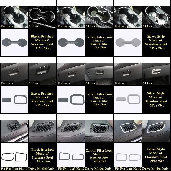 AL フロント シート カップホルダー パッド マット グローブ ボックス ダッシュボード AC エア カバー トリム アクセサリー 適用: タイプA〜タイプI AL-PP-0337