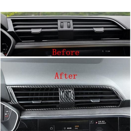 ミドル エア コンディション AC 吹き出し口 カバー トリム 適用: アウディ/AUDI Q3 2019-2022 マット/カーボンファイバー インテリア アクセサリー-スタイリング カーボン調 AL-PP-0352 AL_3