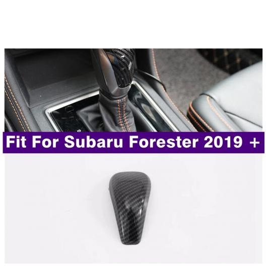 トランスミッション シフト ギア ノブ ヘッド カバー トリム 適用: スバル フォレスター 2019-2022 カーボン調 AL-PP-0478 AL