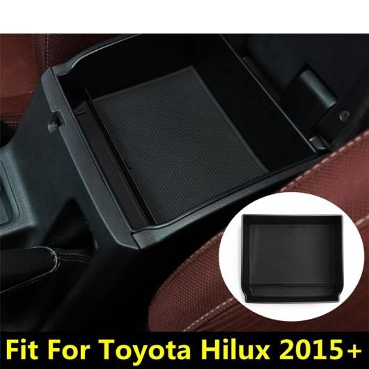 インテリア アクセサリー 適用: トヨタ ハイラックス 2015-2021 セントラル コンソール アームレスト ストレージ ボックス オーガナイザー コンテナ ホルダー トレイ カバー AL-PP-0502 AL