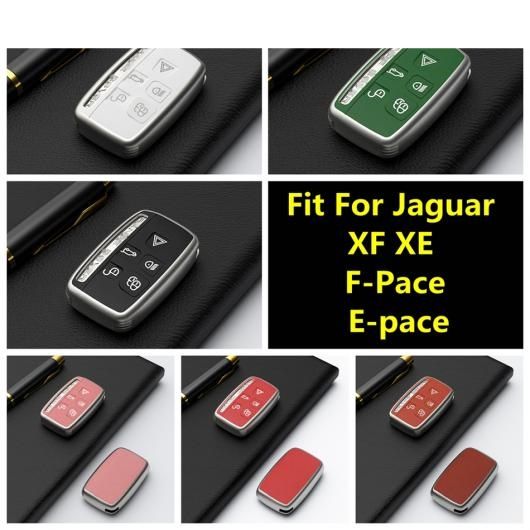 TPU キーケース カバー シェル チェーン 装飾 プロテクター トリム アクセサリー インテリア キット 適用: ジャガー/JAGUAR XF XE/F-ペース/E-ペース ブラック〜ブラウン AL-PP-0562 ALの通販は