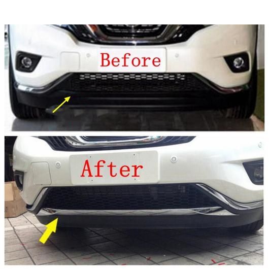 ABS フロント バンパー ボトム ストリップ 保護 インテリア モールディング カバー トリム 適用: 日産 ムラーノ 2015 2016 2017 2018 エクステリア AL-PP-0581 ALの通販は