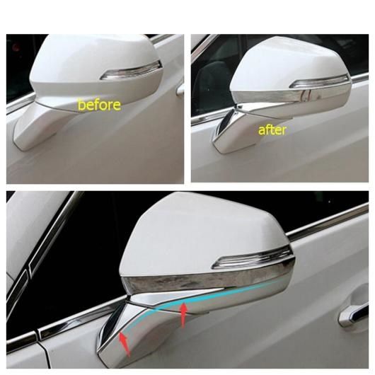 アクセサリー 適用: キャデラック/CADILLAC XT5 2017-2021 ABS クローム ドア サイド バックミラー ミラー ストリップ プロテクター モールディング カバー キット トリム エクステリア AL-PP-0609 AL_1